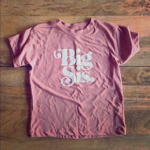 “Big Sis” toddler tee